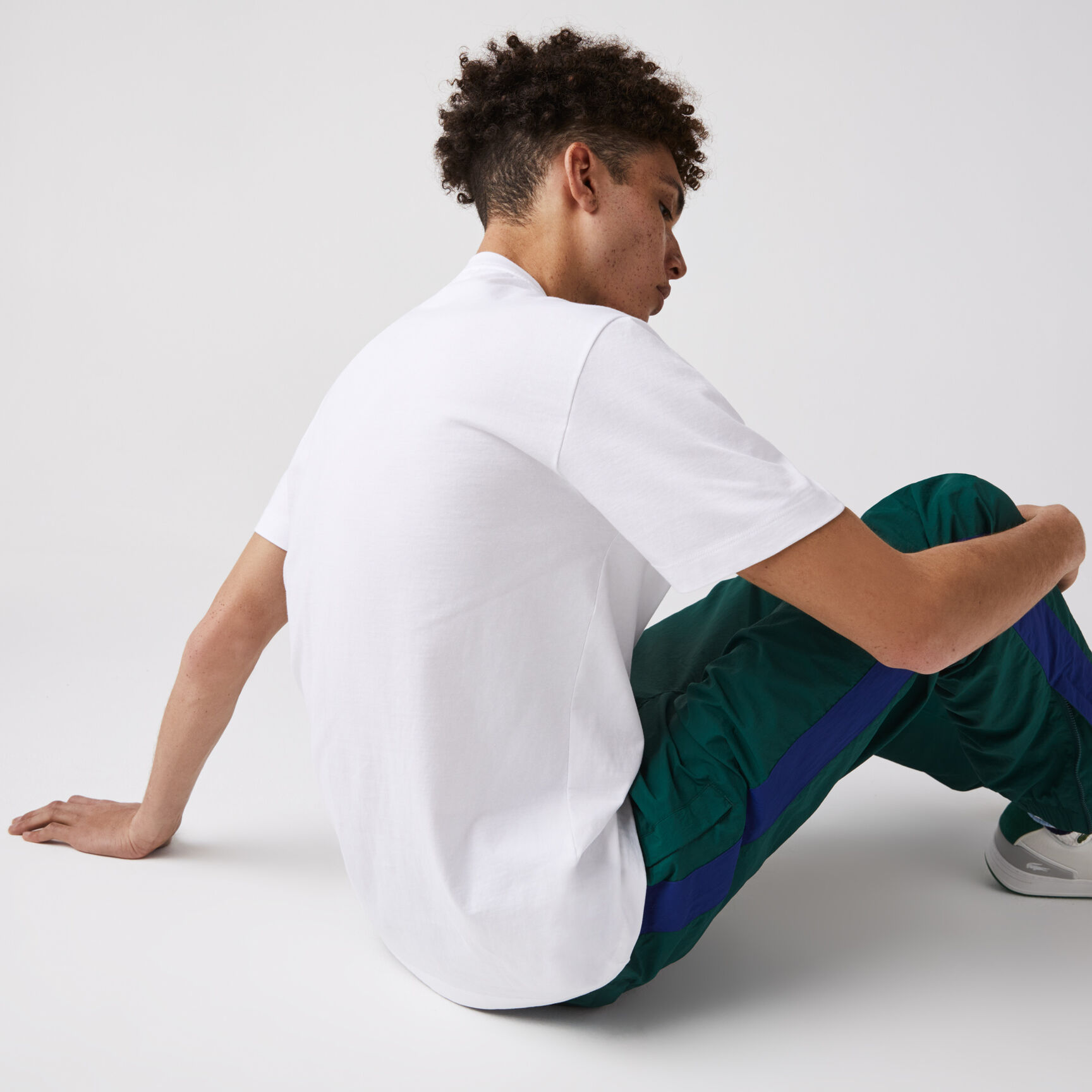 تيشيرت قطني رجالي بياقة مستديرة وشارات Pennants L