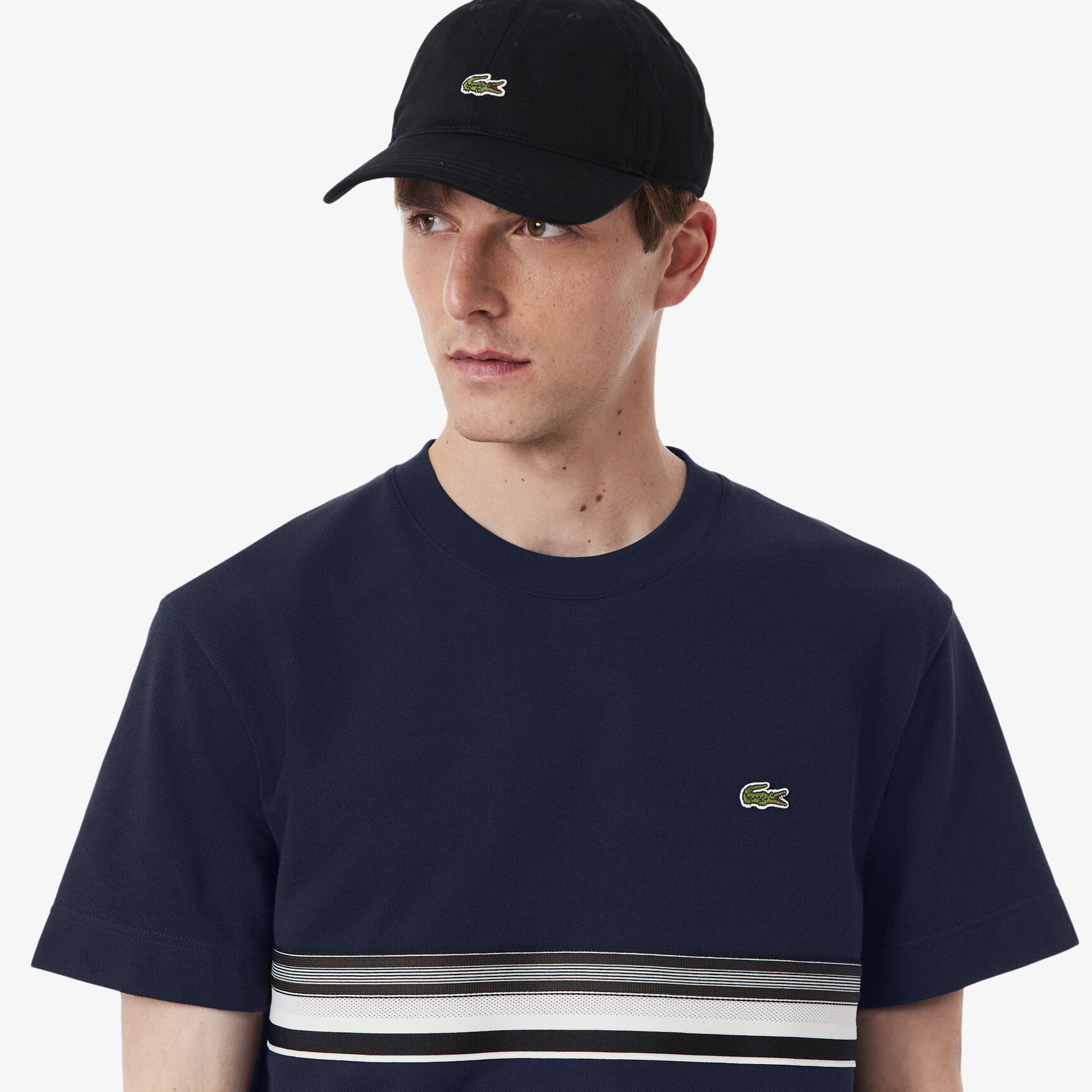 French Made Striped Band T-shirt