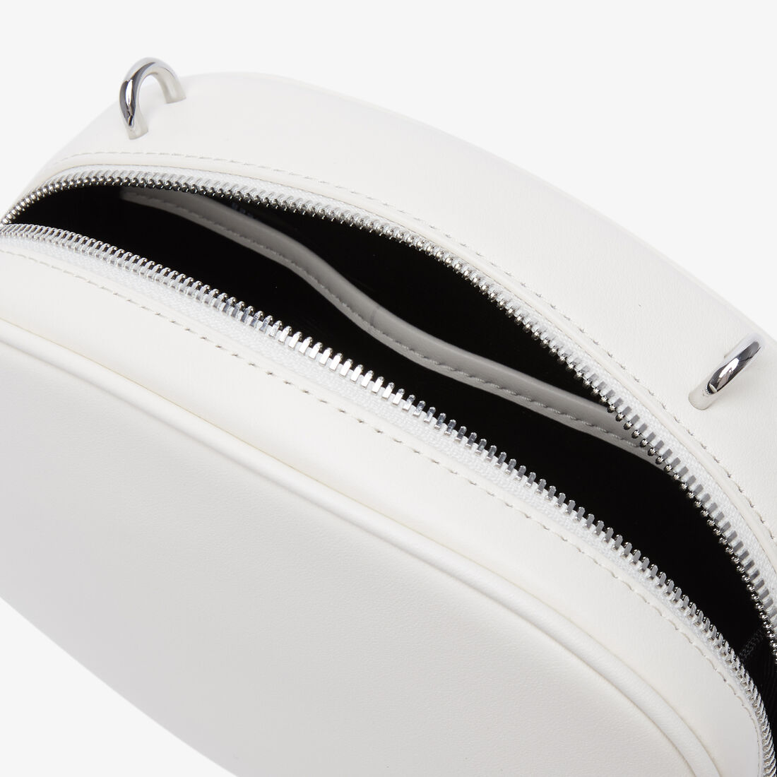 حقيبة كاميرا لاكوست مستديرة بحمالة وشعار الماركة للنساء حقيبة كاميرا لاكوست مستديرة بحمالة وشعار الماركة للنساء