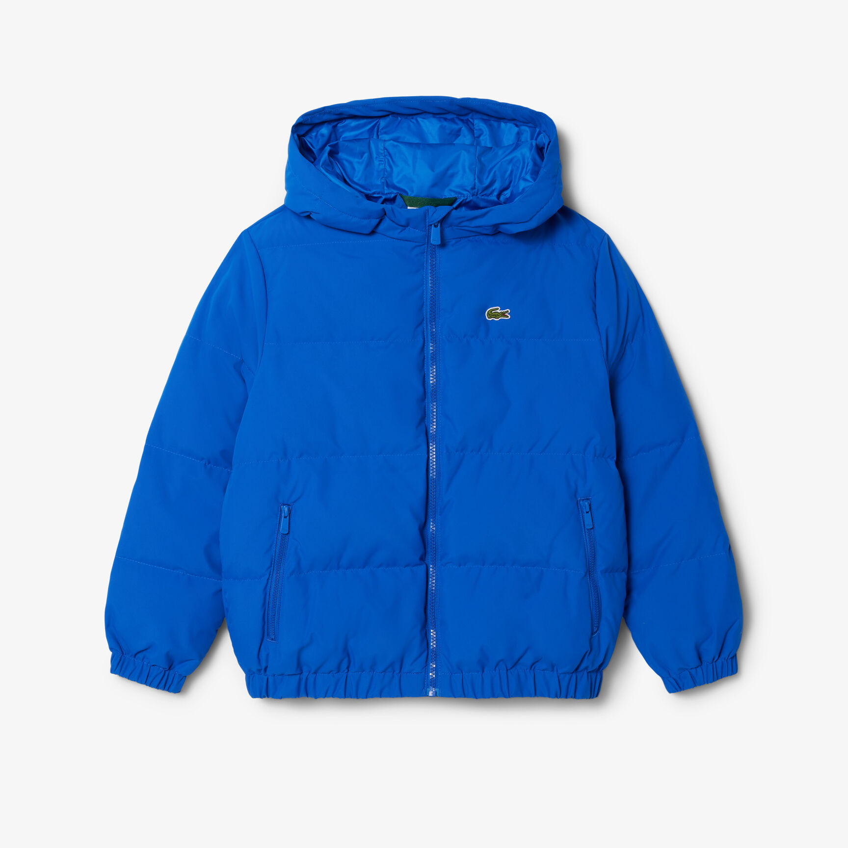 Hooded Puffer Jacket with Crocodile at the back Hooded Puffer Jacket with Crocodile at the back