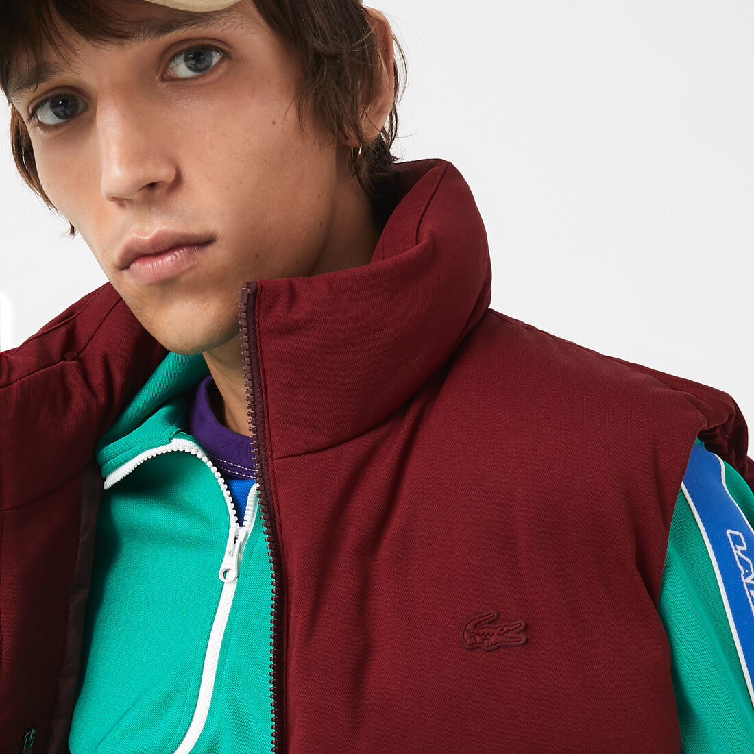 Men's Fold Away Hood Short Vest Jacket Men's Fold Away Hood Short Vest Jacket