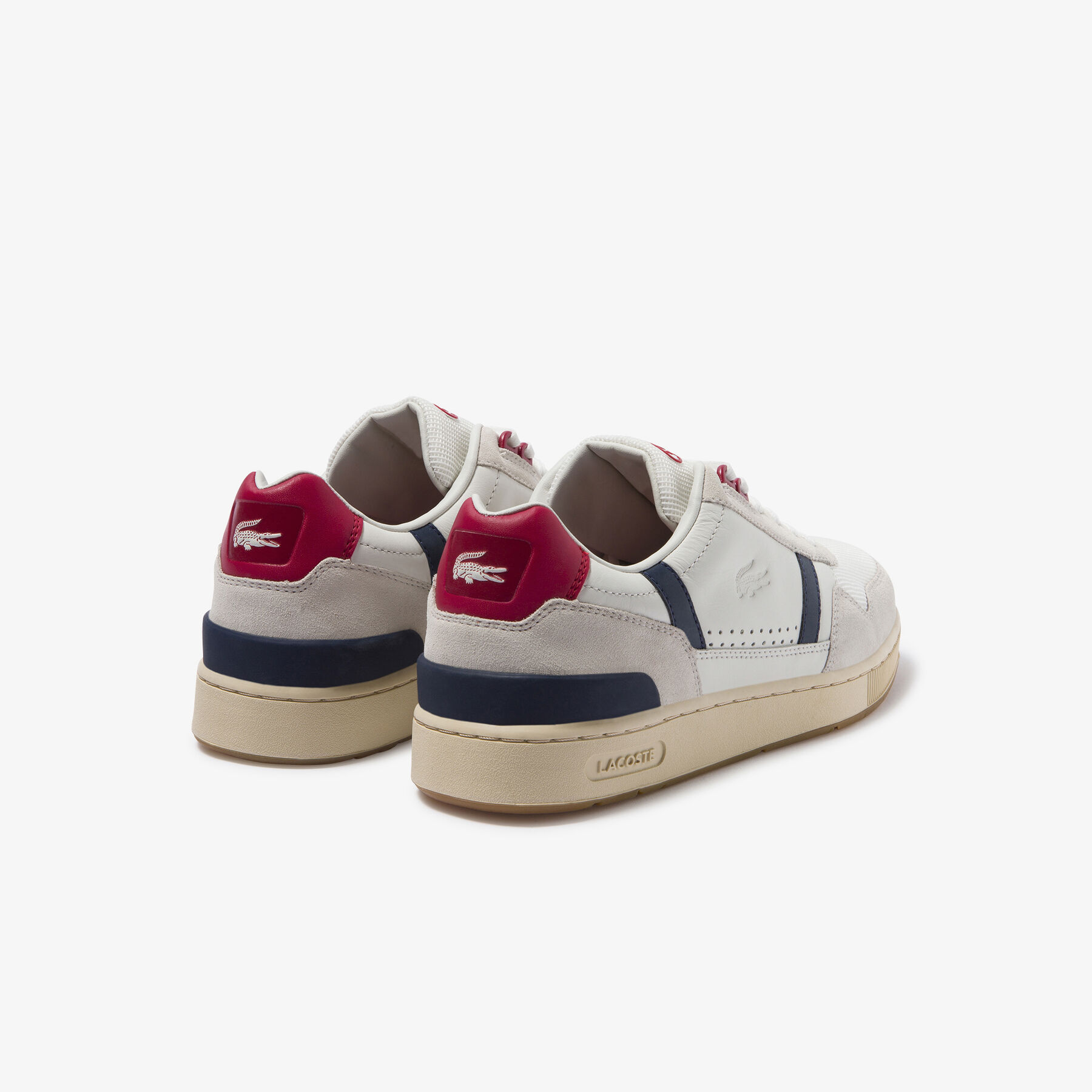 Men's T-Clip Leather Sneakers lacoste men s t clip leather sneakers