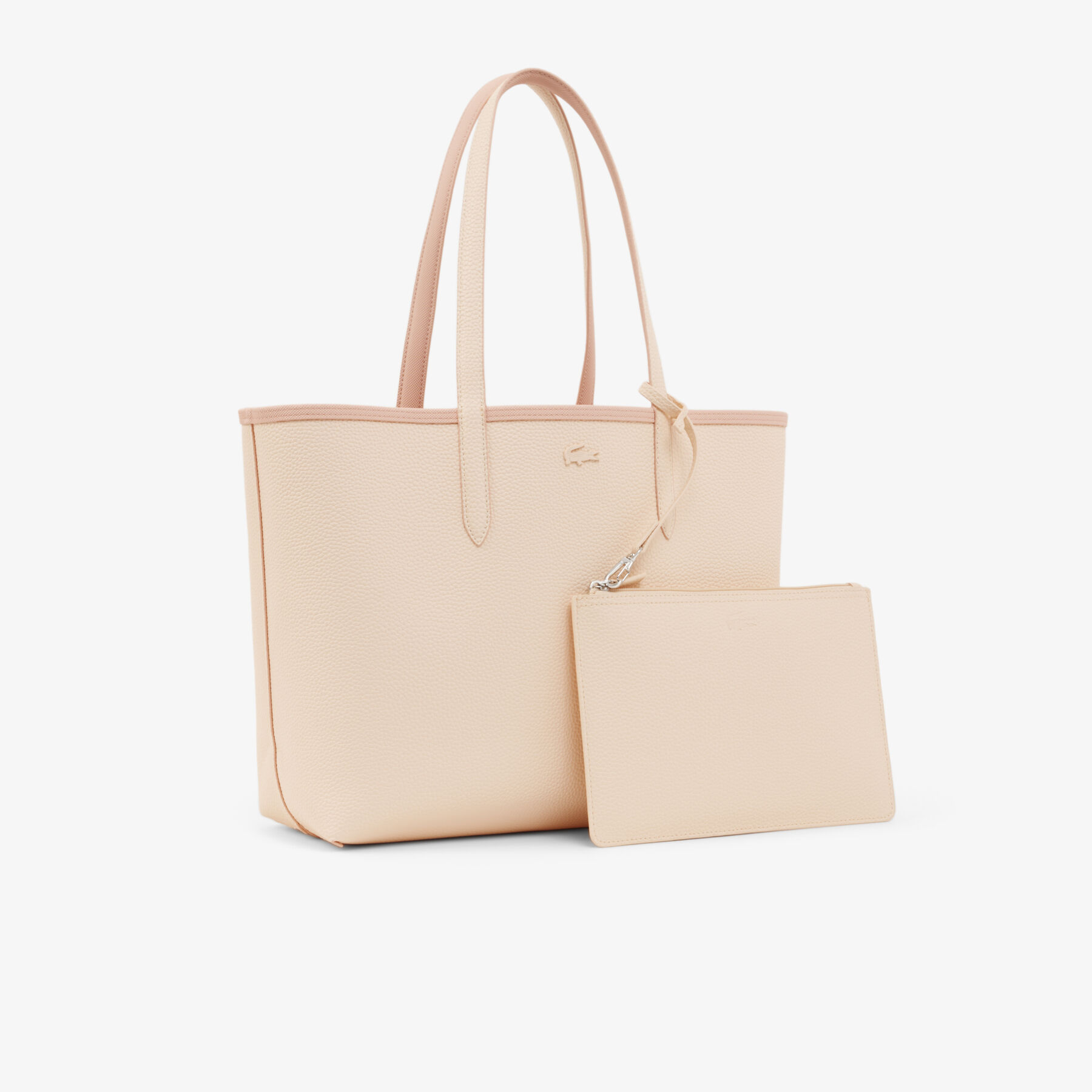 lacoste anna reversible tote with pouch