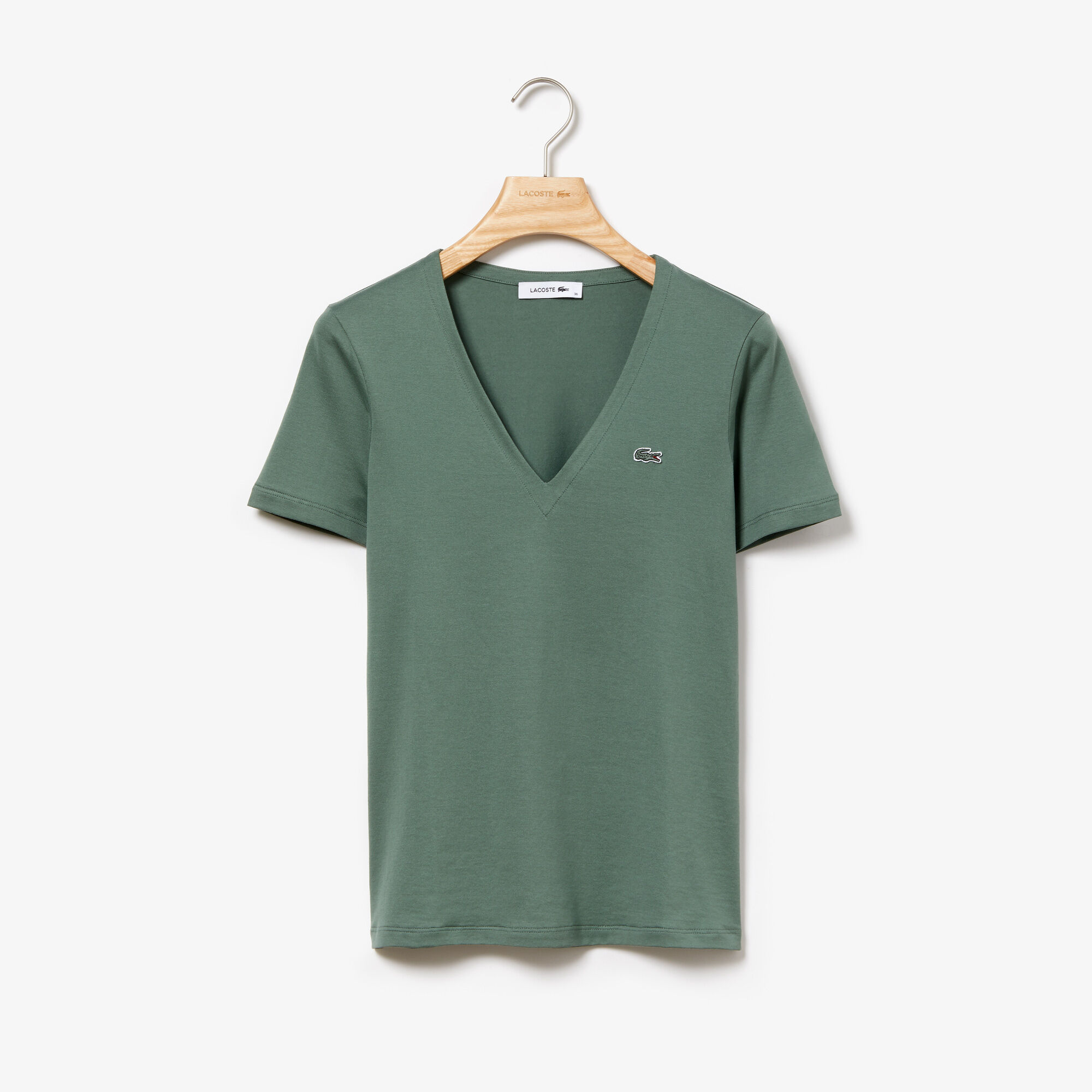 Women's Slim Fit V-Neck Cotton Jersey T-shirt Women's Slim Fit V-Neck Cotton Jersey T-shirt