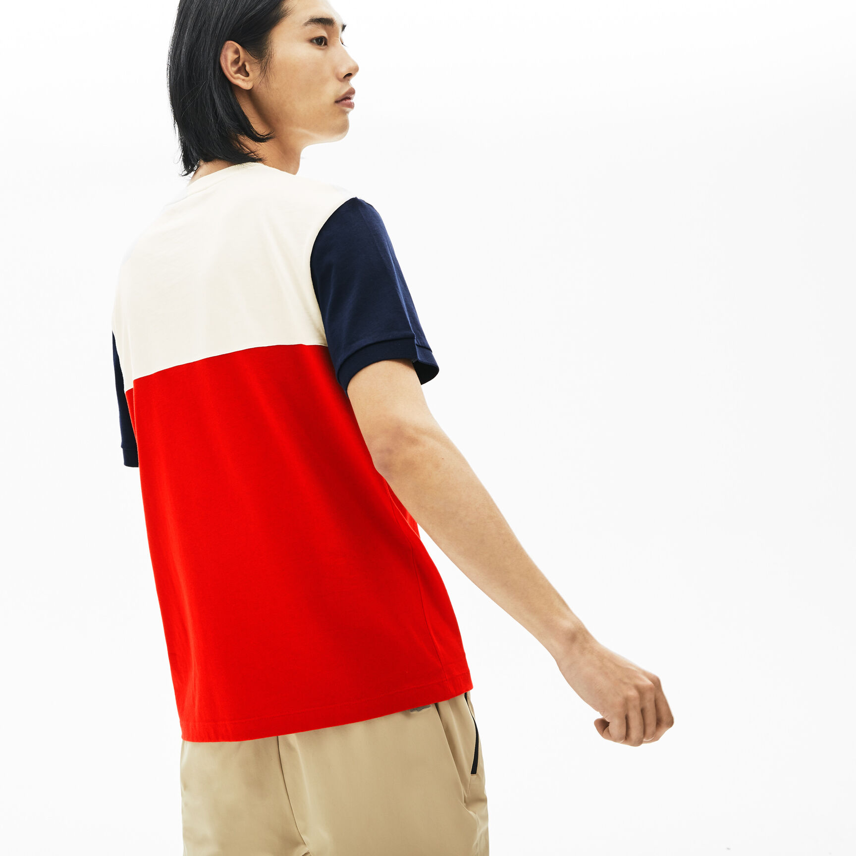 Men's Cotton Colourblock Crew Neck T-shirt