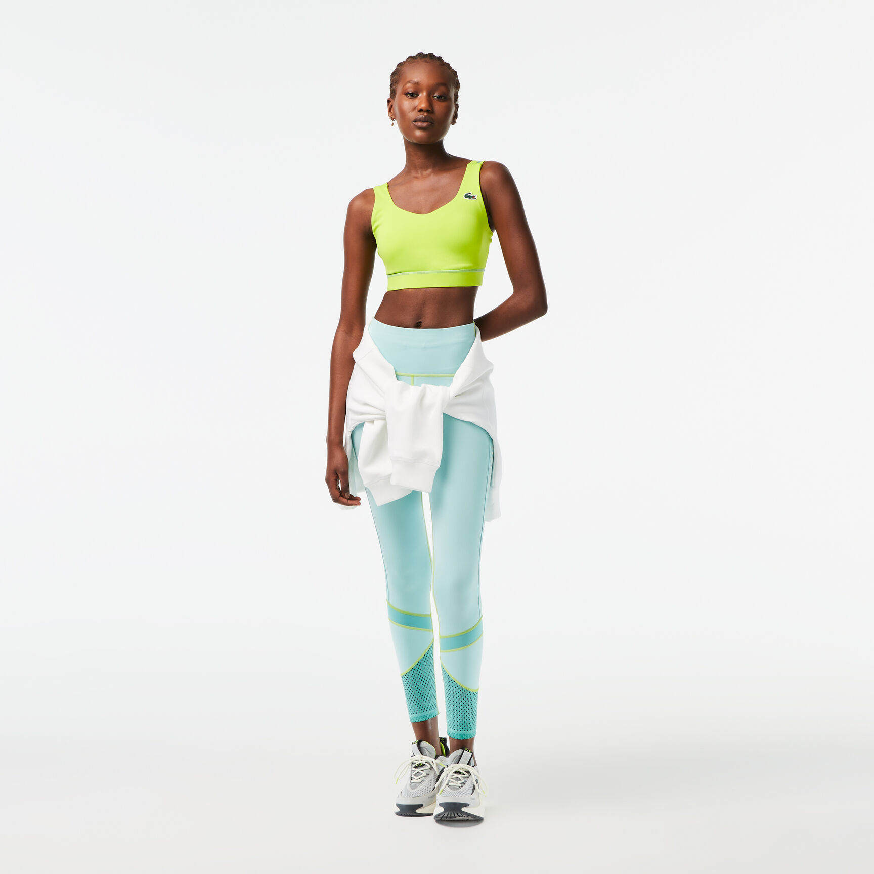 حمالة صدر رياضية بوليستر معاد تدويره سريع الجفاف للنساء مجموعة Lacoste Sport حمالة صدر رياضية بوليستر معاد تدويره سريع الجفاف للنساء مجموعة Lacoste Sport