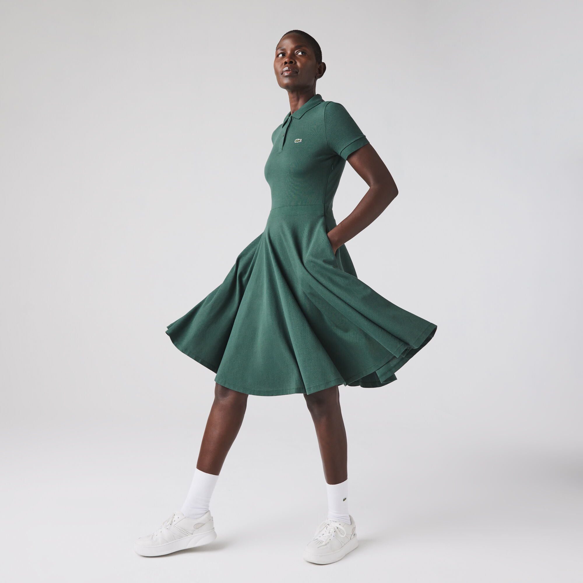 Fitted polo dress clearance
