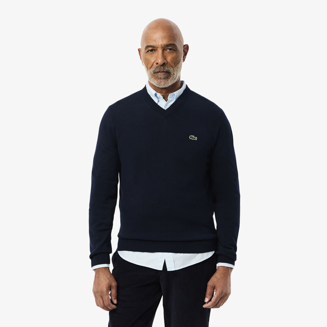 Men's V-neck Organic Cotton Sweater