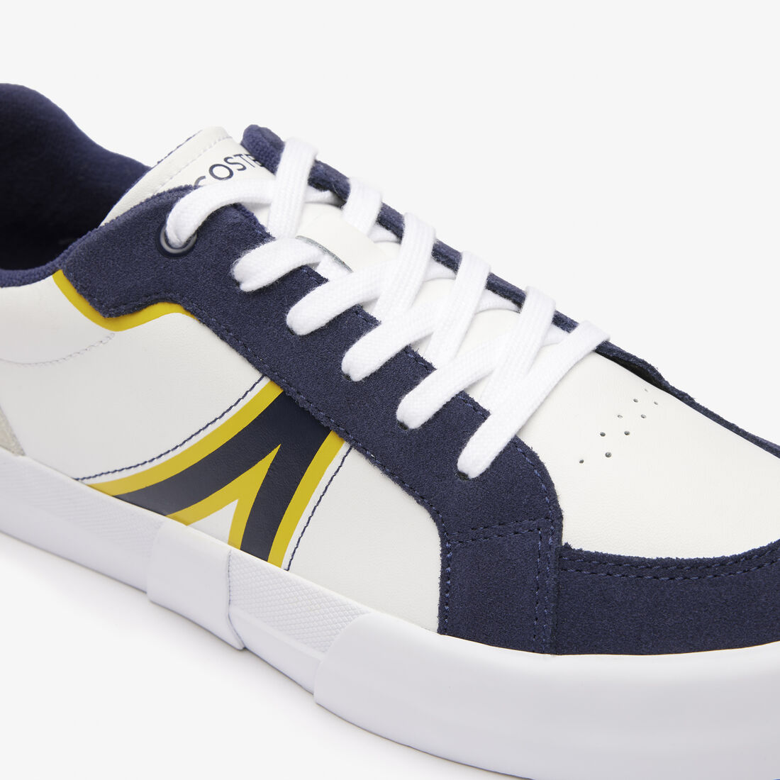 Men's L004 Leather Colourblock Trainers Men's L004 Leather Colourblock Trainers