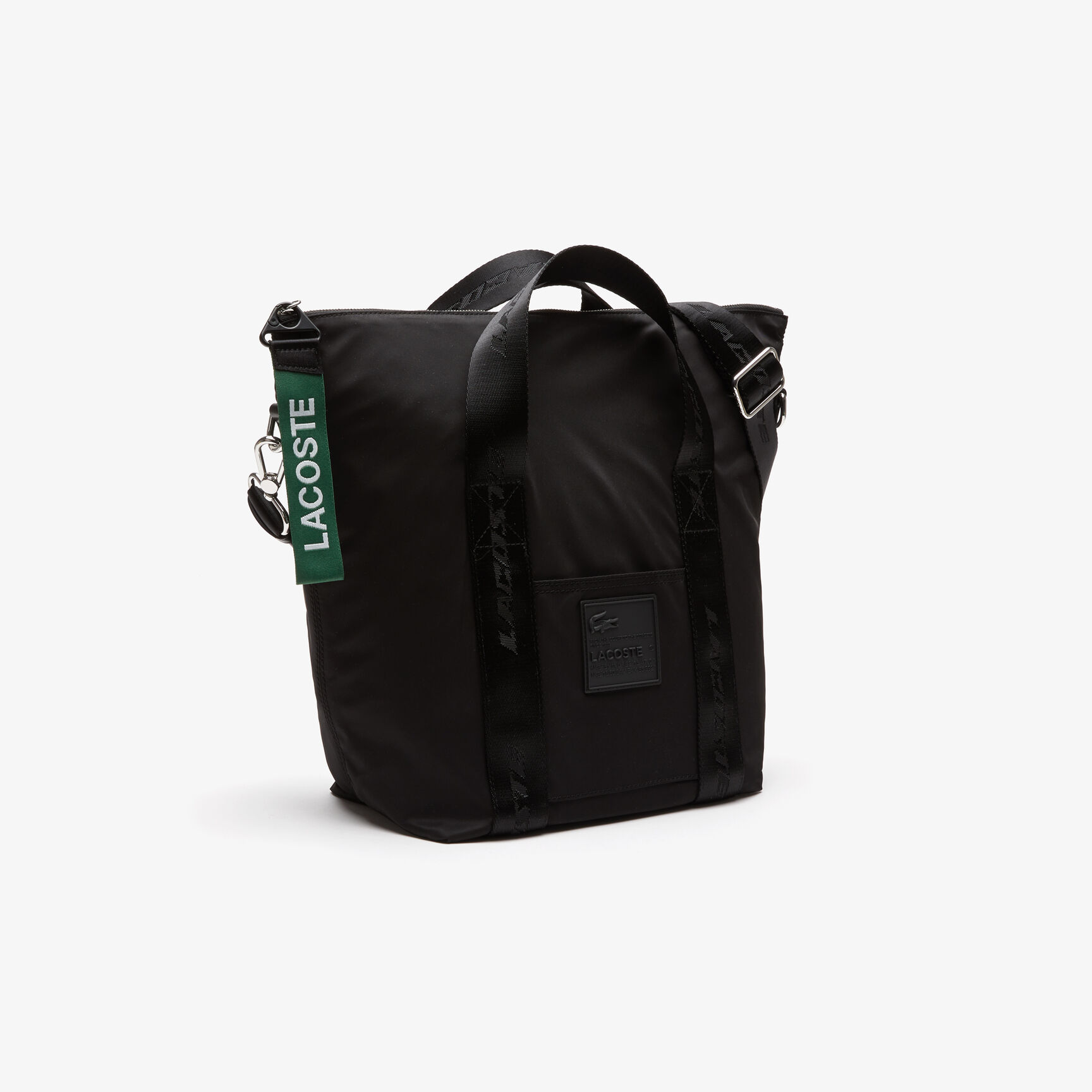 حقيبة يد متوسطة بيد مزينة بشعار لاكوست للنساء حقيبة يد متوسطة بيد مزينة بشعار لاكوست للنساء