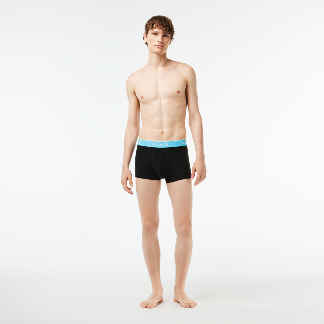 Pack Of 3 Navy Casual Trunks With Contrasting Waistband