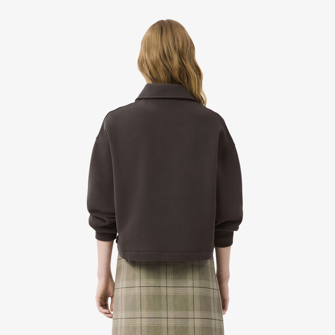 Oversized Fleece Polo Collar Sweatshirt Oversized Fleece Polo Collar Sweatshirt