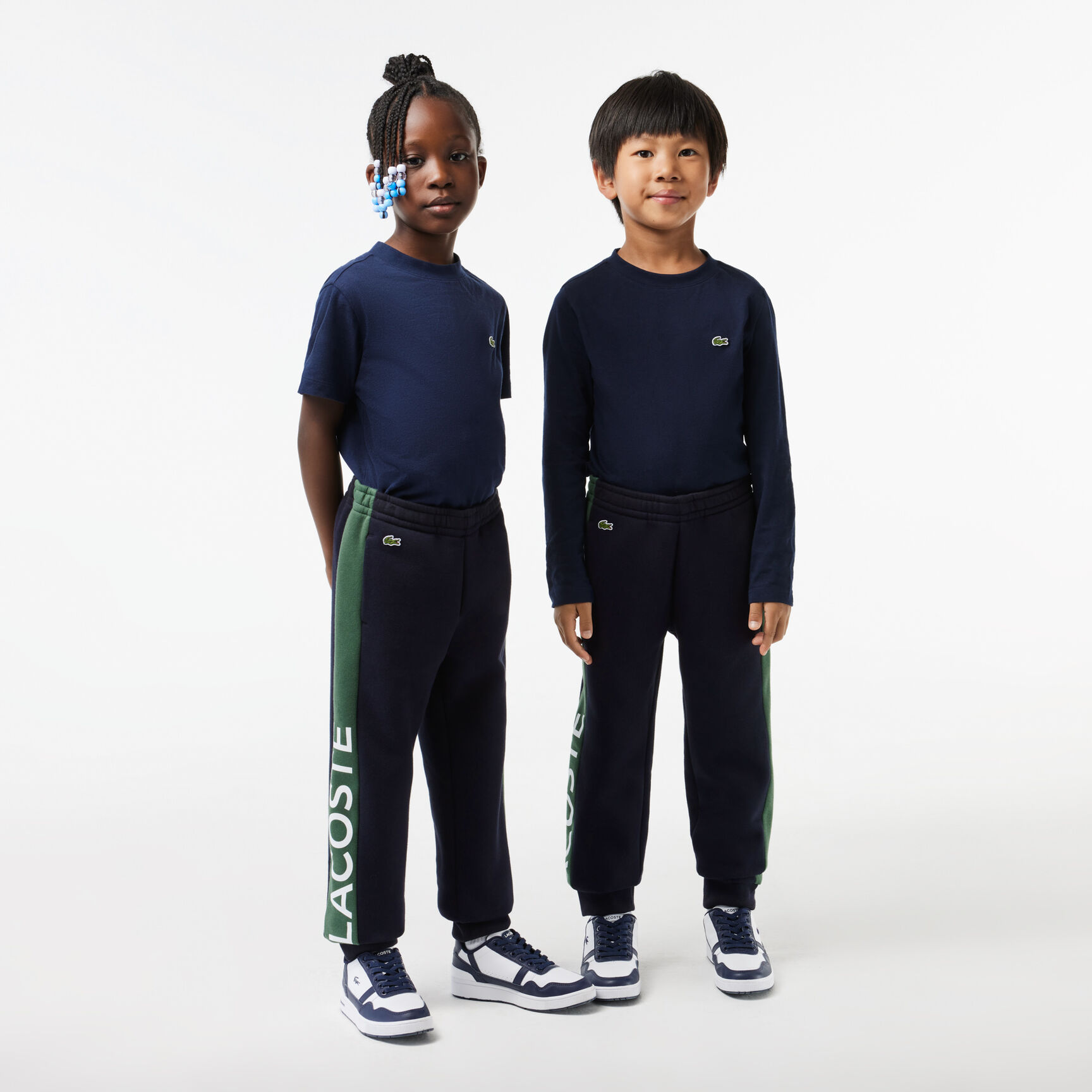 Kids' Lacoste Organic Cotton and Recycled Polyester Track Pants Kids' Lacoste Organic Cotton and Recycled Polyester Track Pants