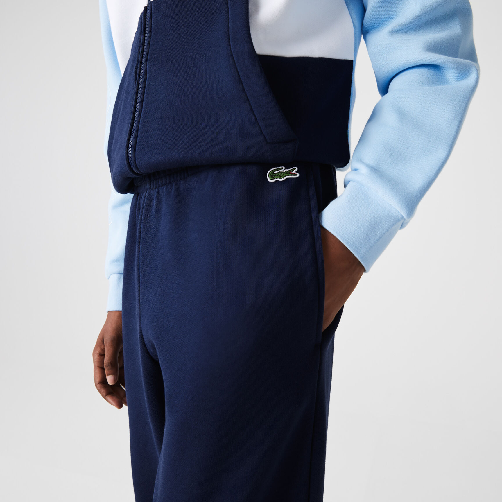 Men's Printed Colorblock Fleece Tracksuit