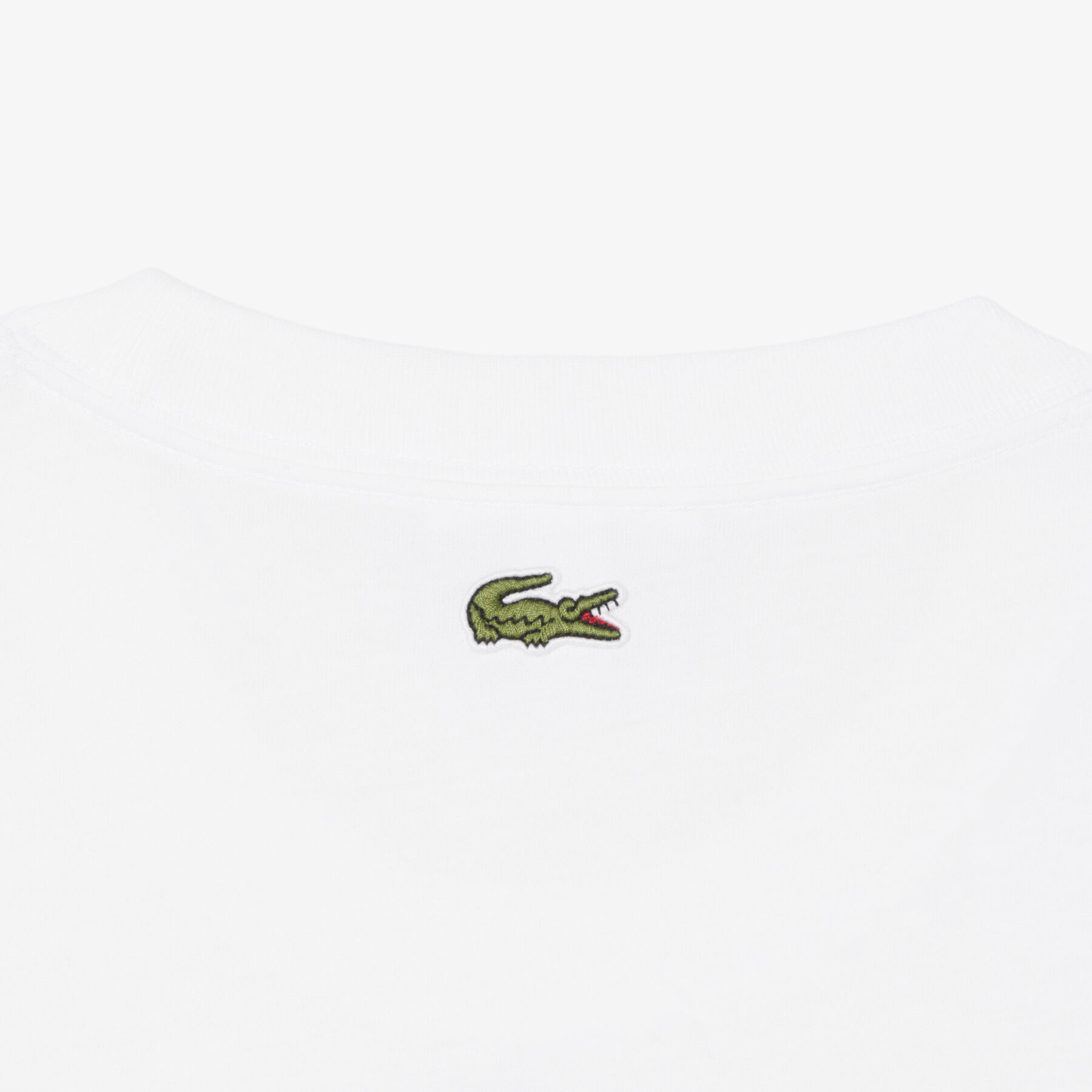 Embroidered Cotton T-shirt lacoste embroidered cotton t shirt