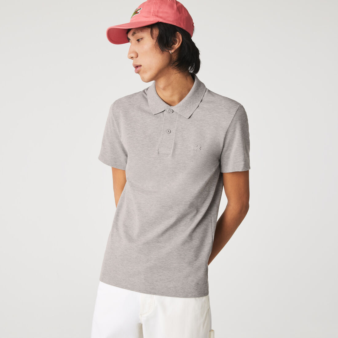 Men's Lacoste Slim Fit Organic Stretch Cotton Piqué Polo Shirt Men's Lacoste Slim Fit Organic Stretch Cotton Piqué Polo Shirt
