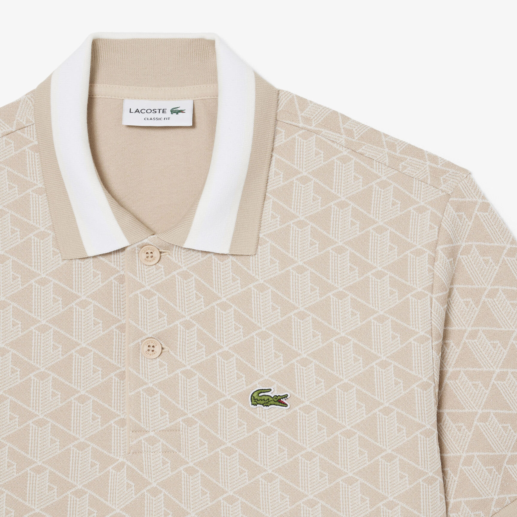 Classic Fit Monogram Jacquard Polo Shirt