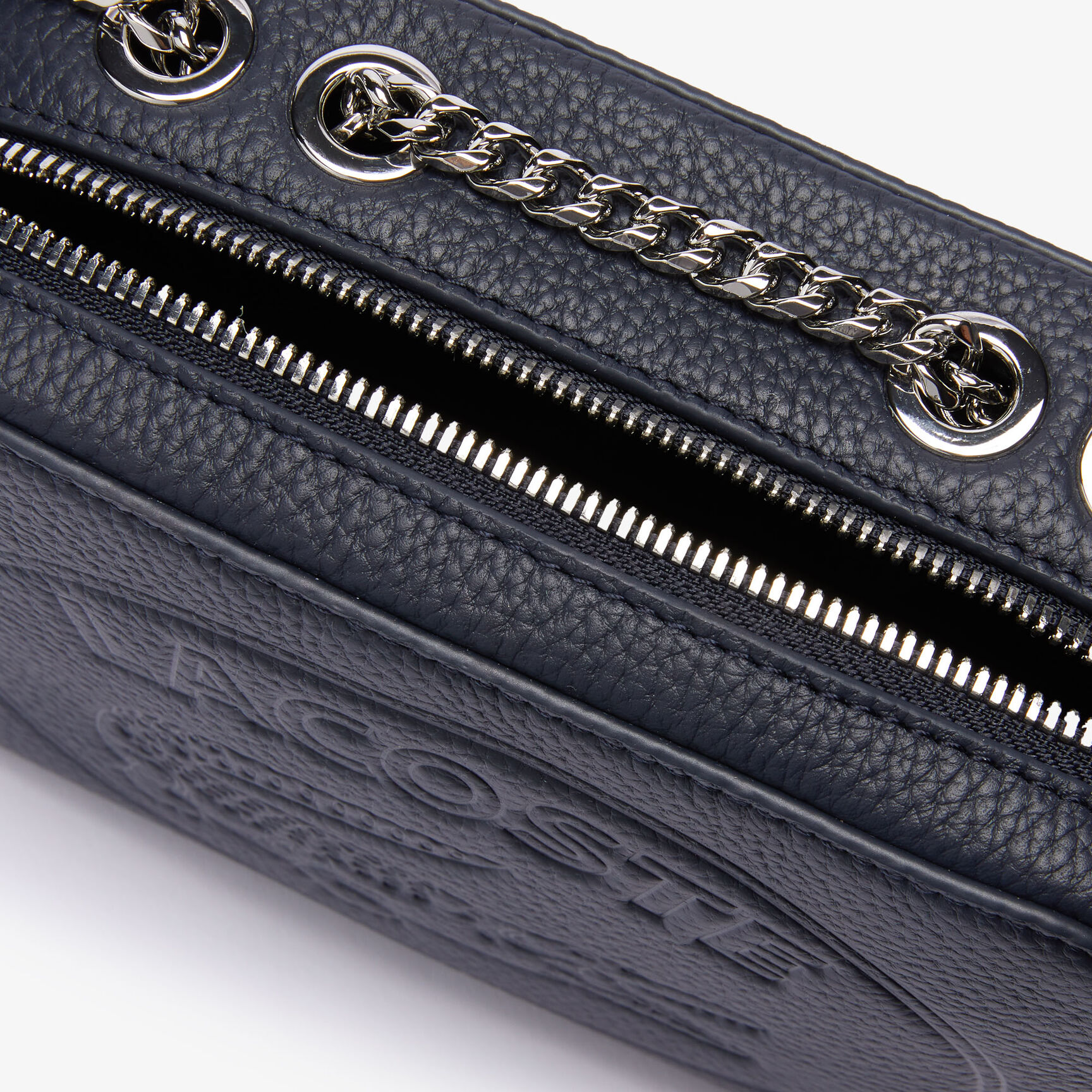 Women&rsquo;s Croco Crew Grained Leather Zip Shoulder Bag