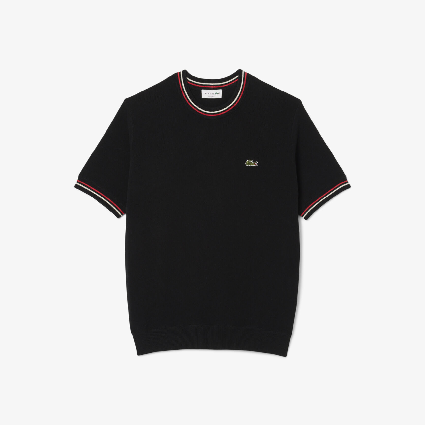 Classic Fit Stripe Detail Knit T-Shirt Classic Fit Stripe Detail Knit T-Shirt