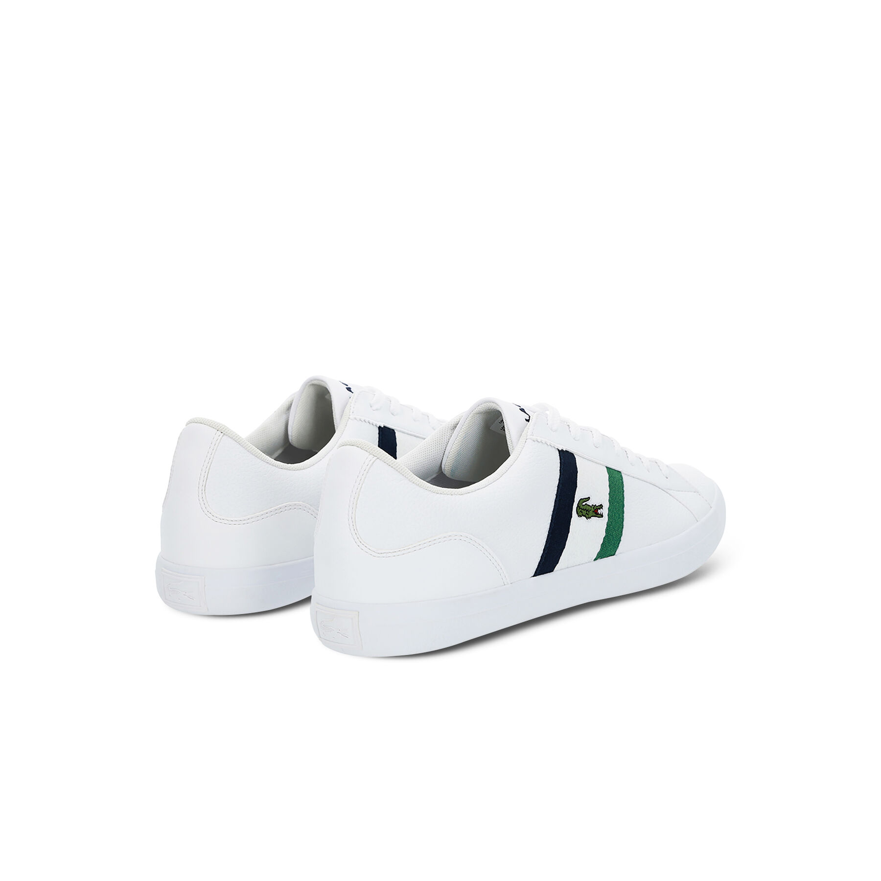 Men's Lerond Tumbled Leather Trainers lacoste men s lerond tumbled leather trainers