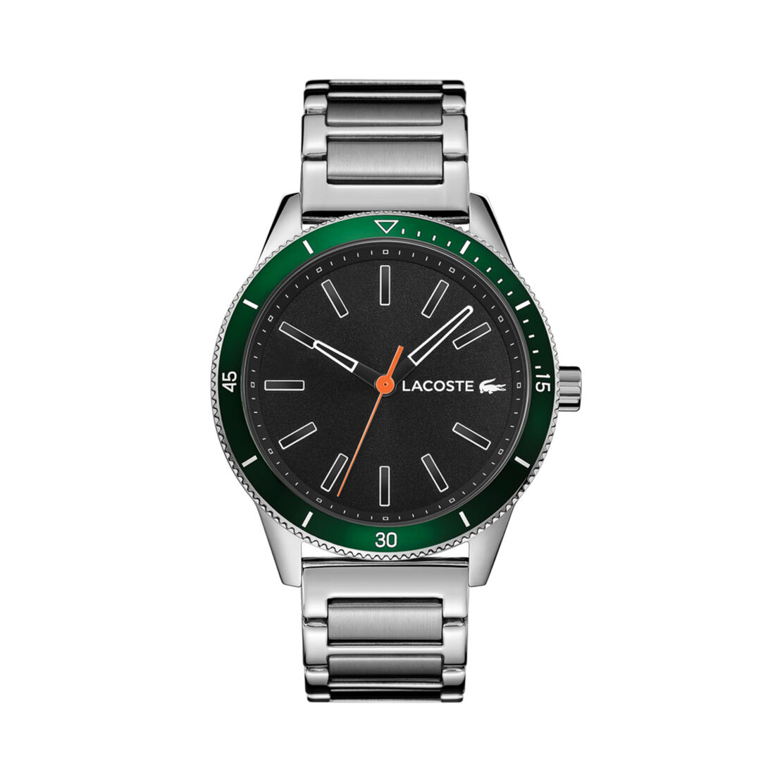 ساعة لاكوست بمينا أسود للرجال مجموعة Lacoste Key West