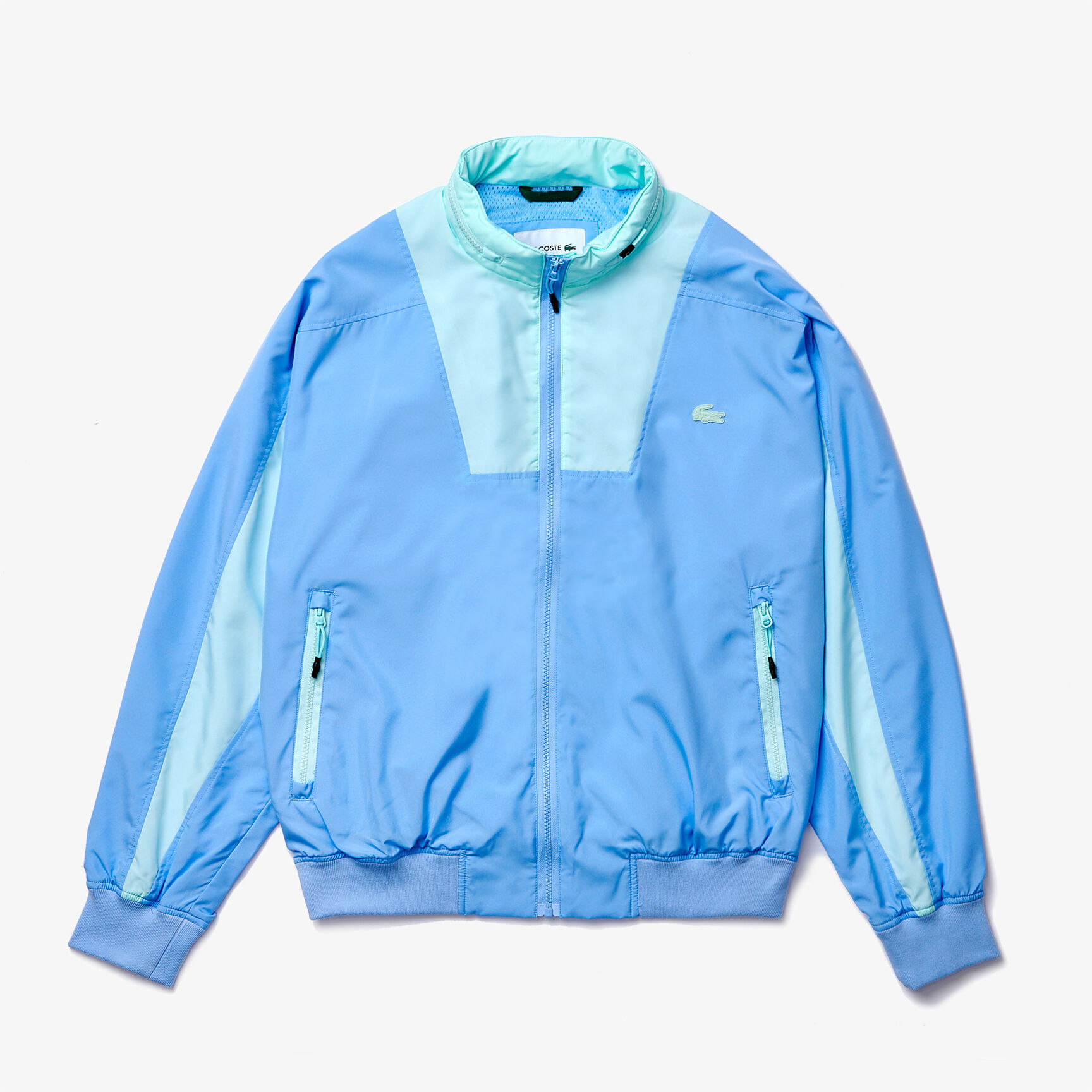 Men’s Hooded Lightweight Colourblock Zip Windbreaker