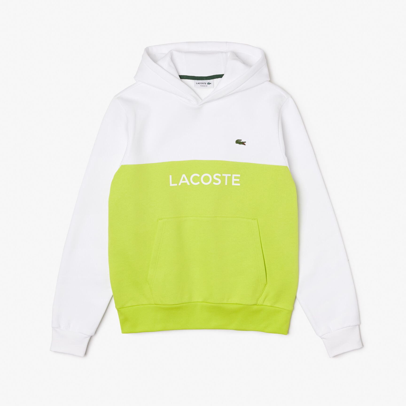 هودي بقصة كلاسيكية وتصميم مقسم بألوان وشعار الماركة للرجال هودي بقصة كلاسيكية وتصميم مقسم بألوان وشعار الماركة للرجال