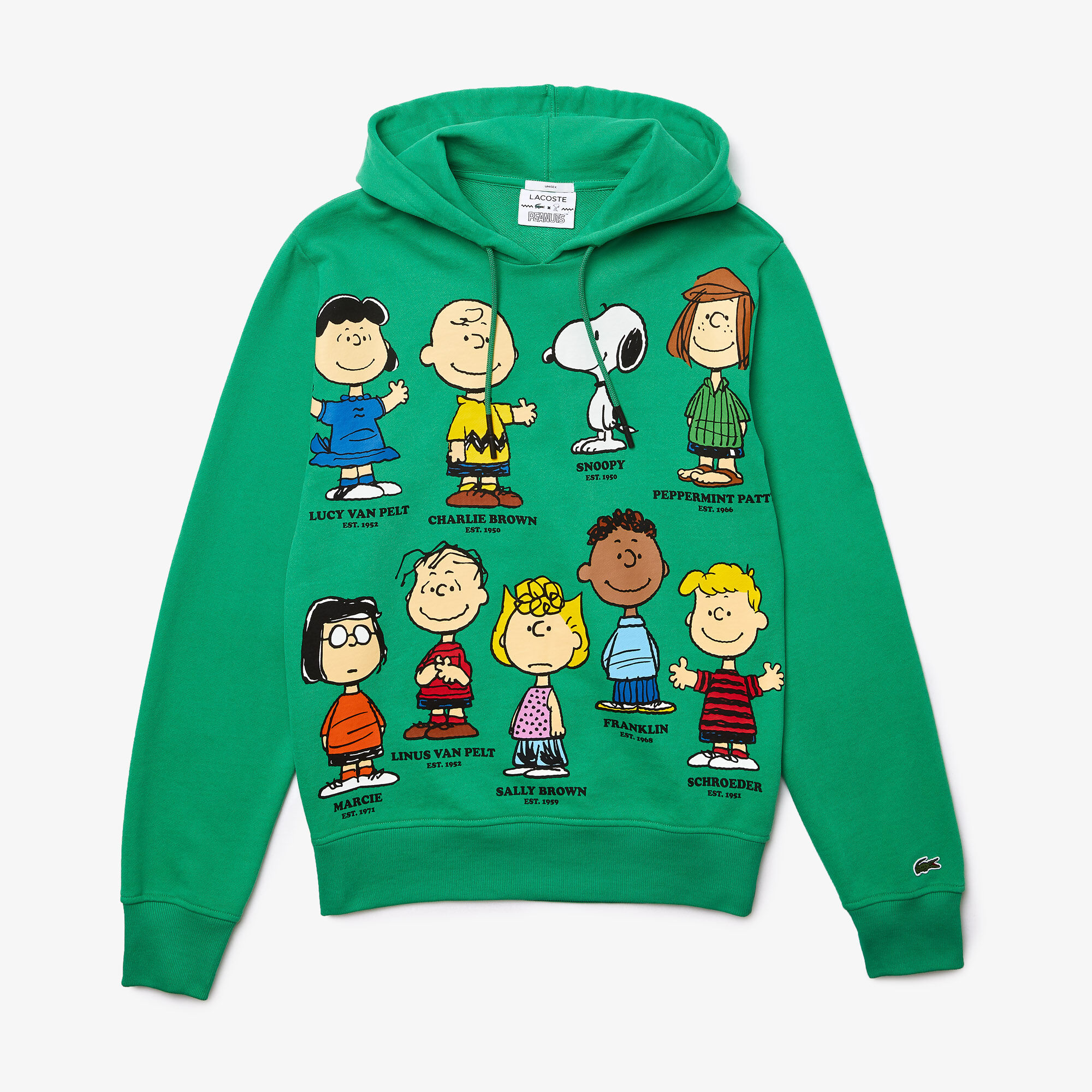 Unisex Lacoste x Peanuts Hooded Organic Cotton Sweatshirt, Multi