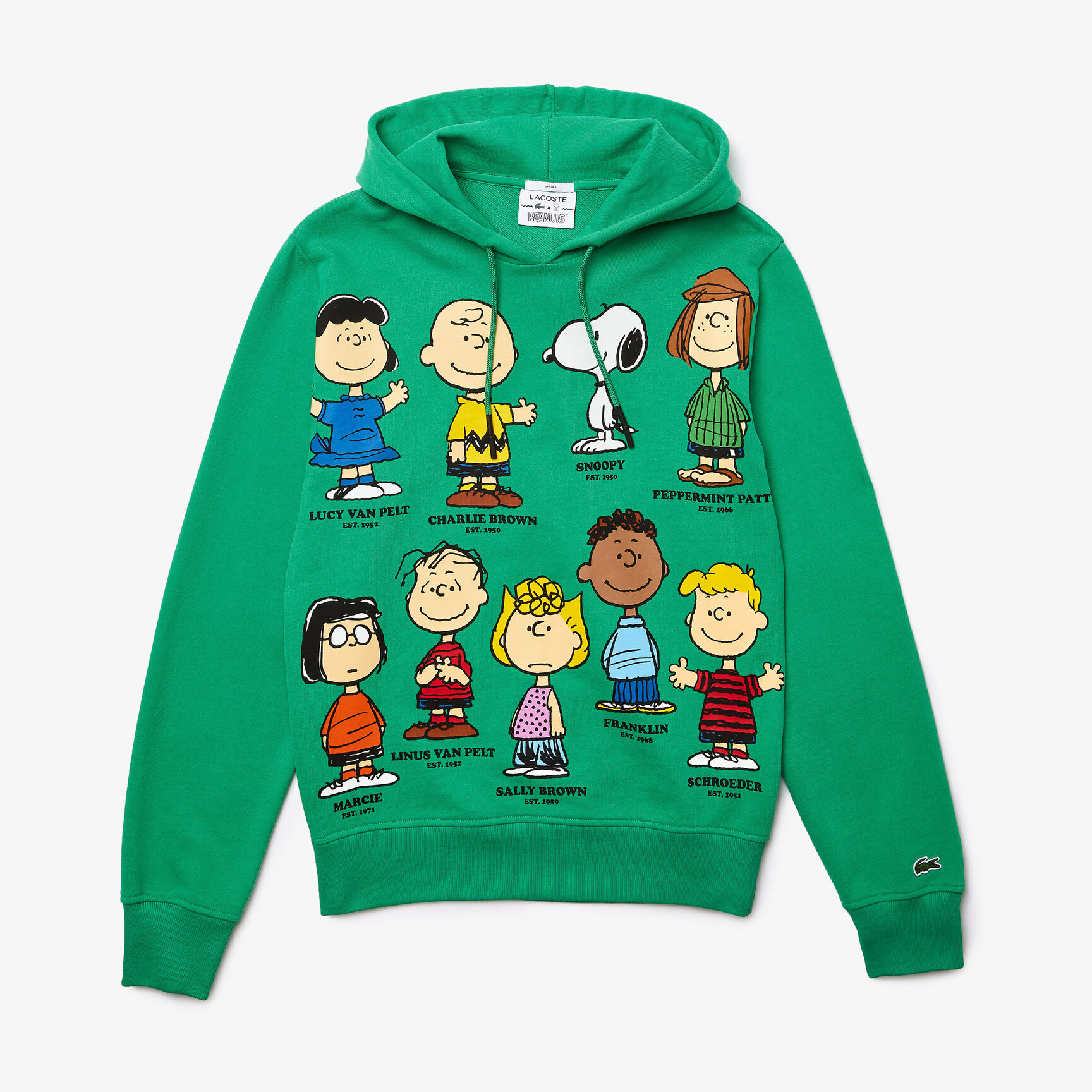 سويت شيرت من القطن العضوي بقلنسوة للجنسين من Lacoste x Peanuts سويت شيرت من القطن العضوي بقلنسوة للجنسين من Lacoste x Peanuts