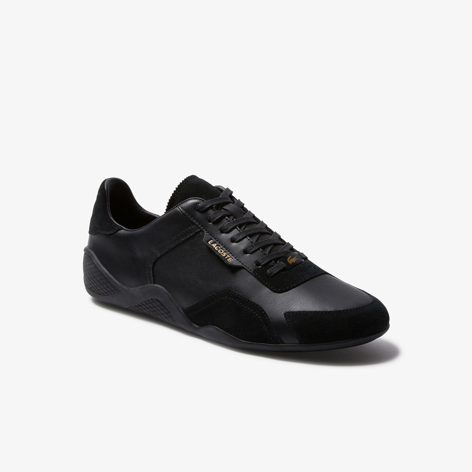Men's Hapona Leather and Suede Sneakers lacoste men s hapona leather and suede sneakers