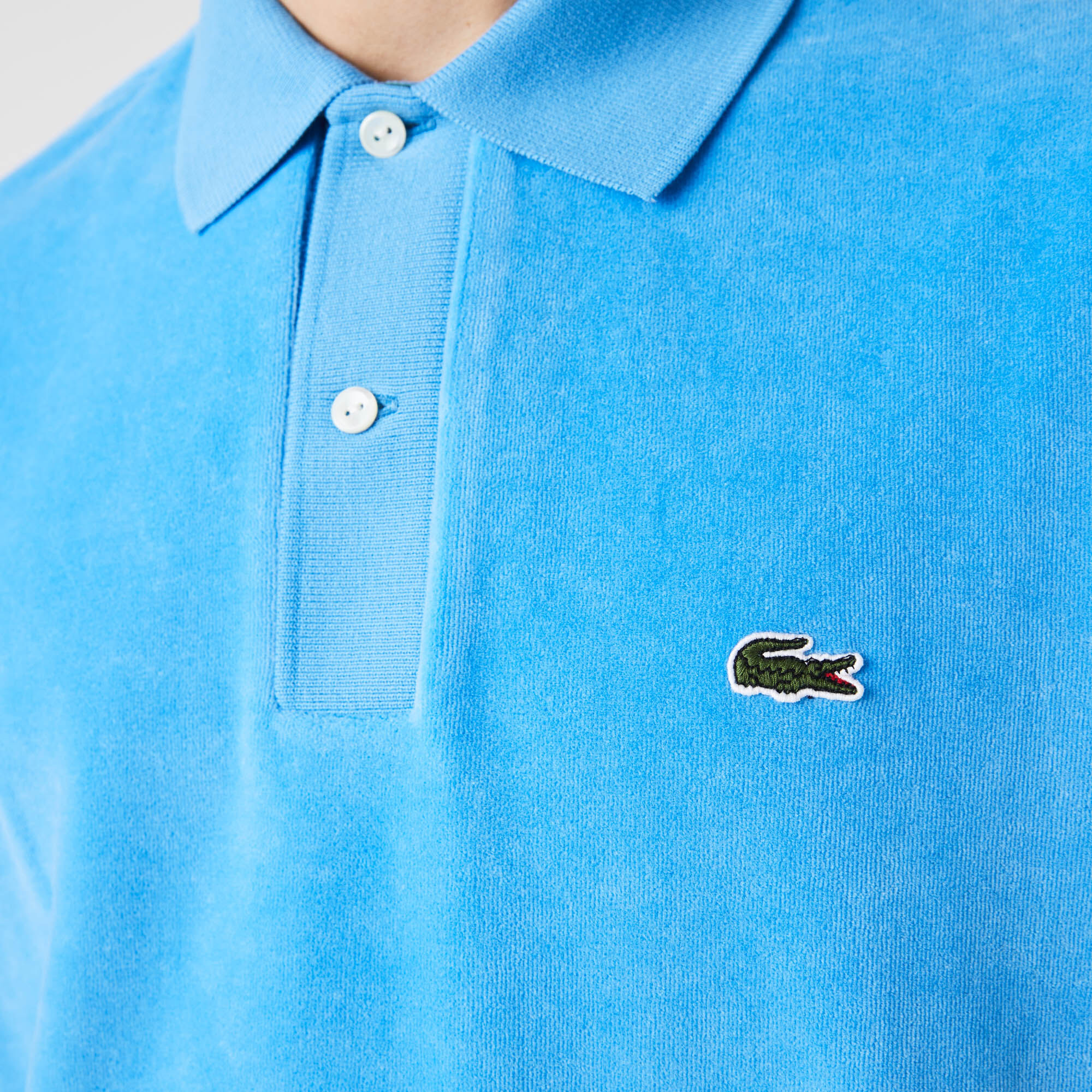 Buy Men s Lacoste Classic Fit Cotton Velvet Polo Lacoste EG