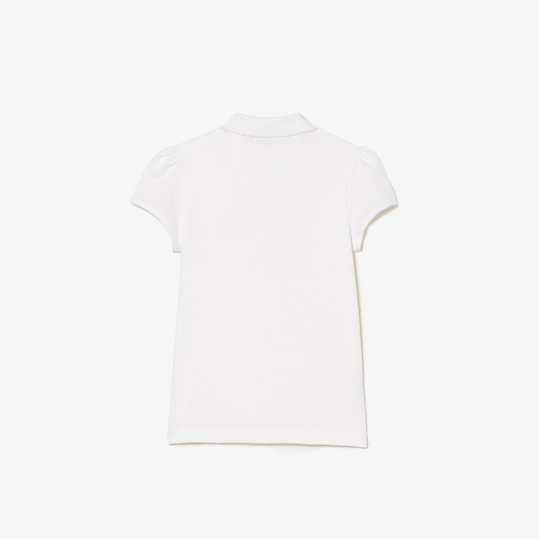 Scalloped Collar Mini Pique Polo Shirt Scalloped Collar Mini Pique Polo Shirt