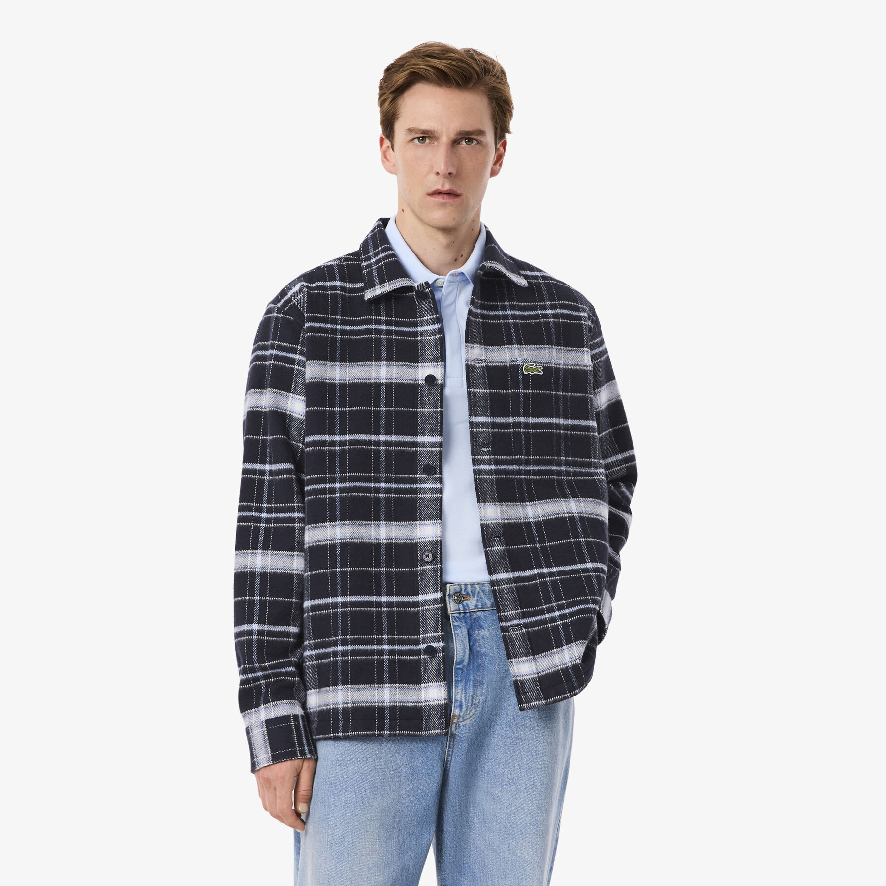 Cotton Plaid Overshirt lacoste cotton plaid overshirt