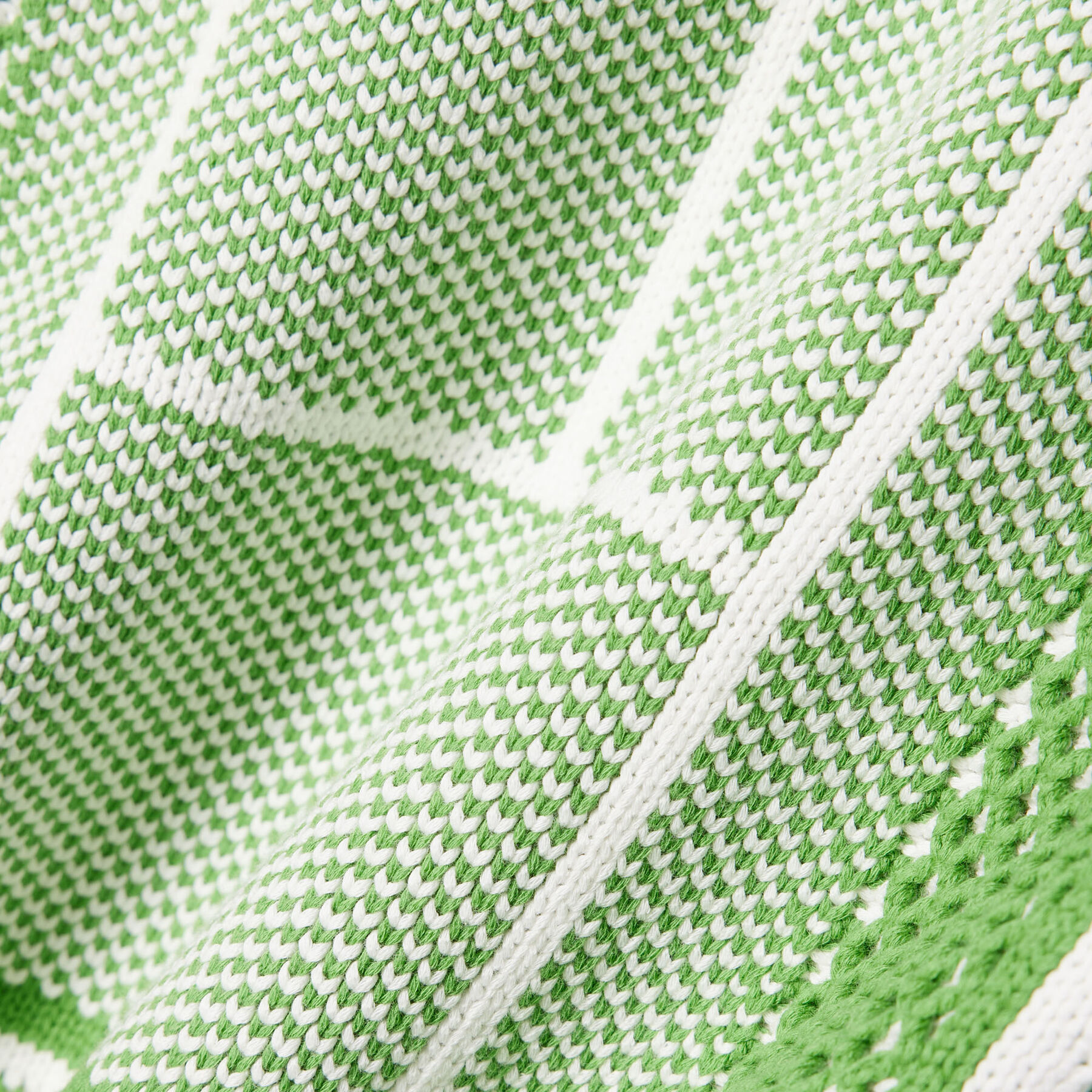 Tennis Court Graphic Jacquard Sweater