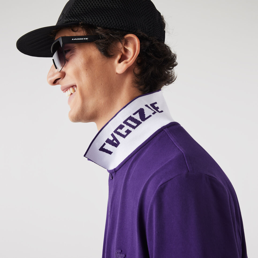 Men's Lacoste Branded Slim Fit Stretch Pique Polo Men's Lacoste Branded Slim Fit Stretch Pique Polo