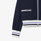 Zipped Stripe Accent Sweatshirt
