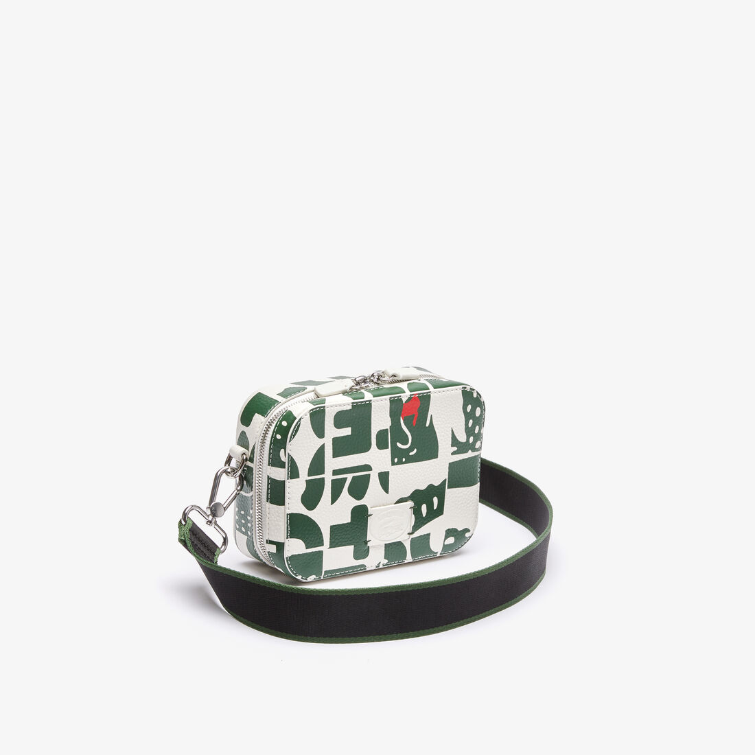 Women's Croco Crew Crocodiles Zip Grained Leather Shoulder Bag Women's Croco Crew Crocodiles Zip Grained Leather Shoulder Bag