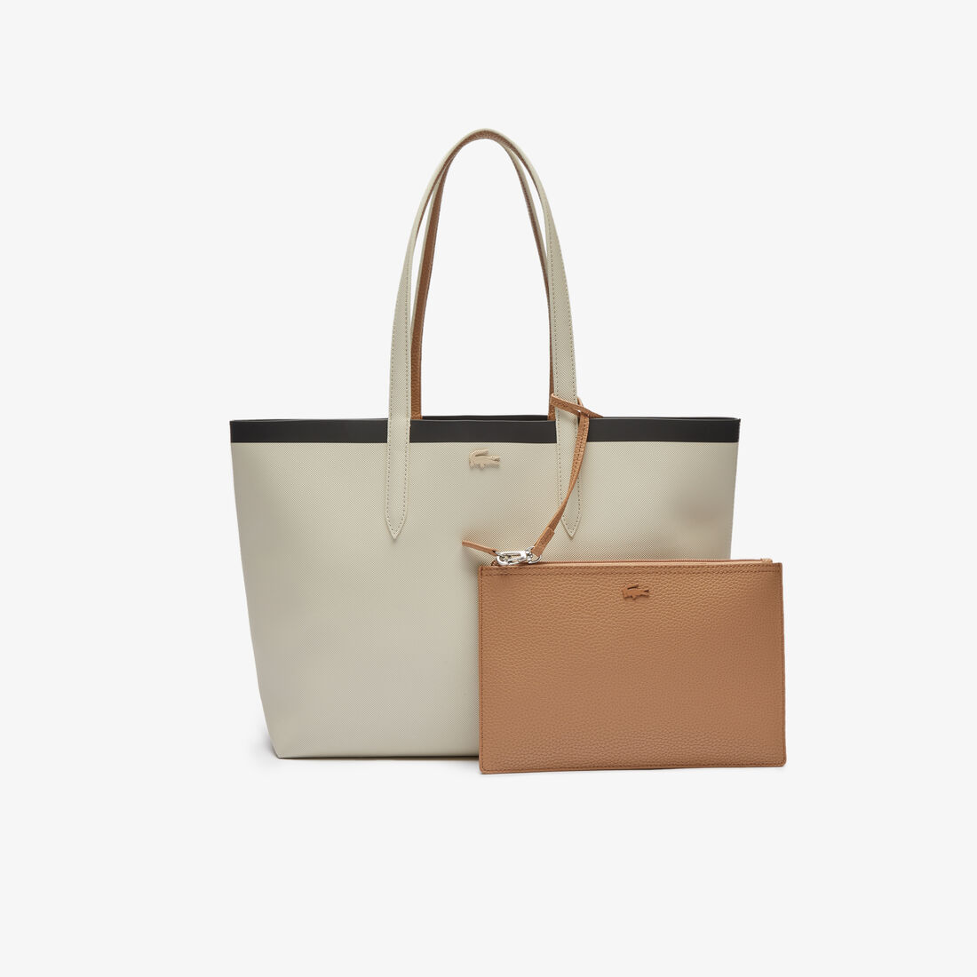 Women's Anna Reversible Contrast Band Coated Canvas Tote Bag Women's Anna Reversible Contrast Band Coated Canvas Tote Bag