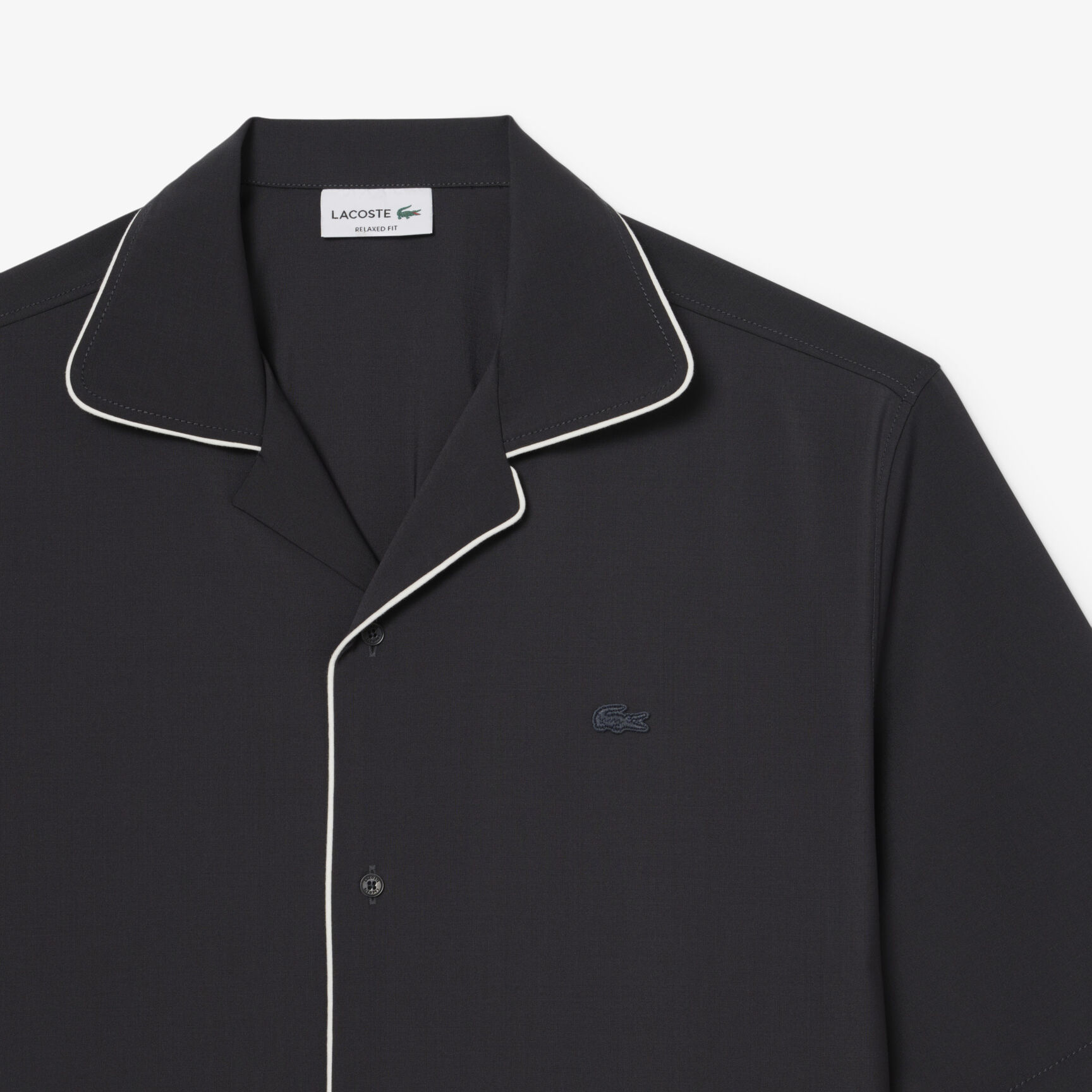 Relaxed Fit Short Sleeved Wool Shirt