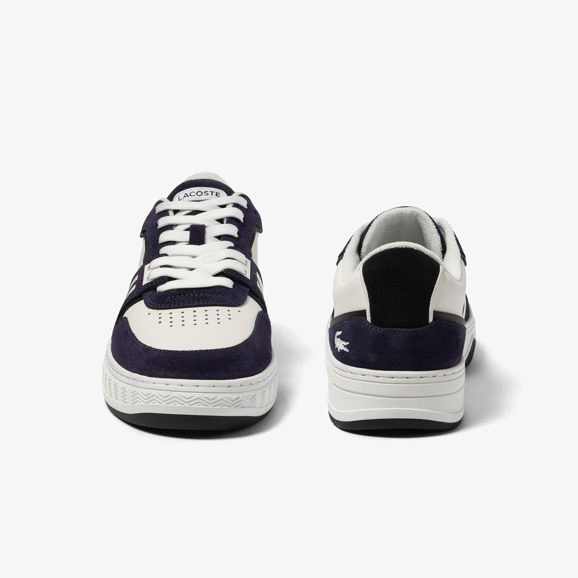Lacoste leather trainers mens online