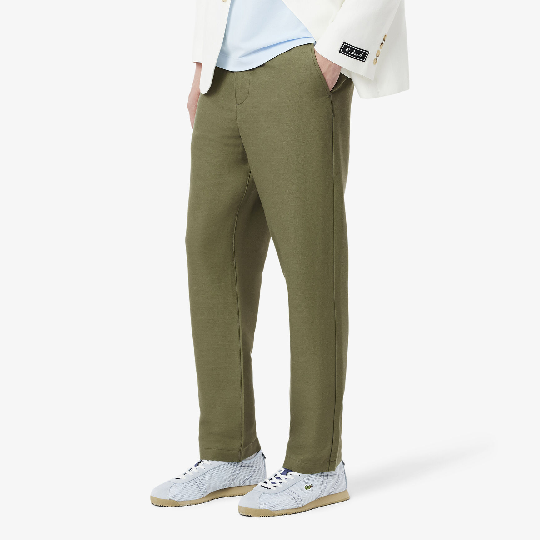 Regular Fit Linen Twill Pants