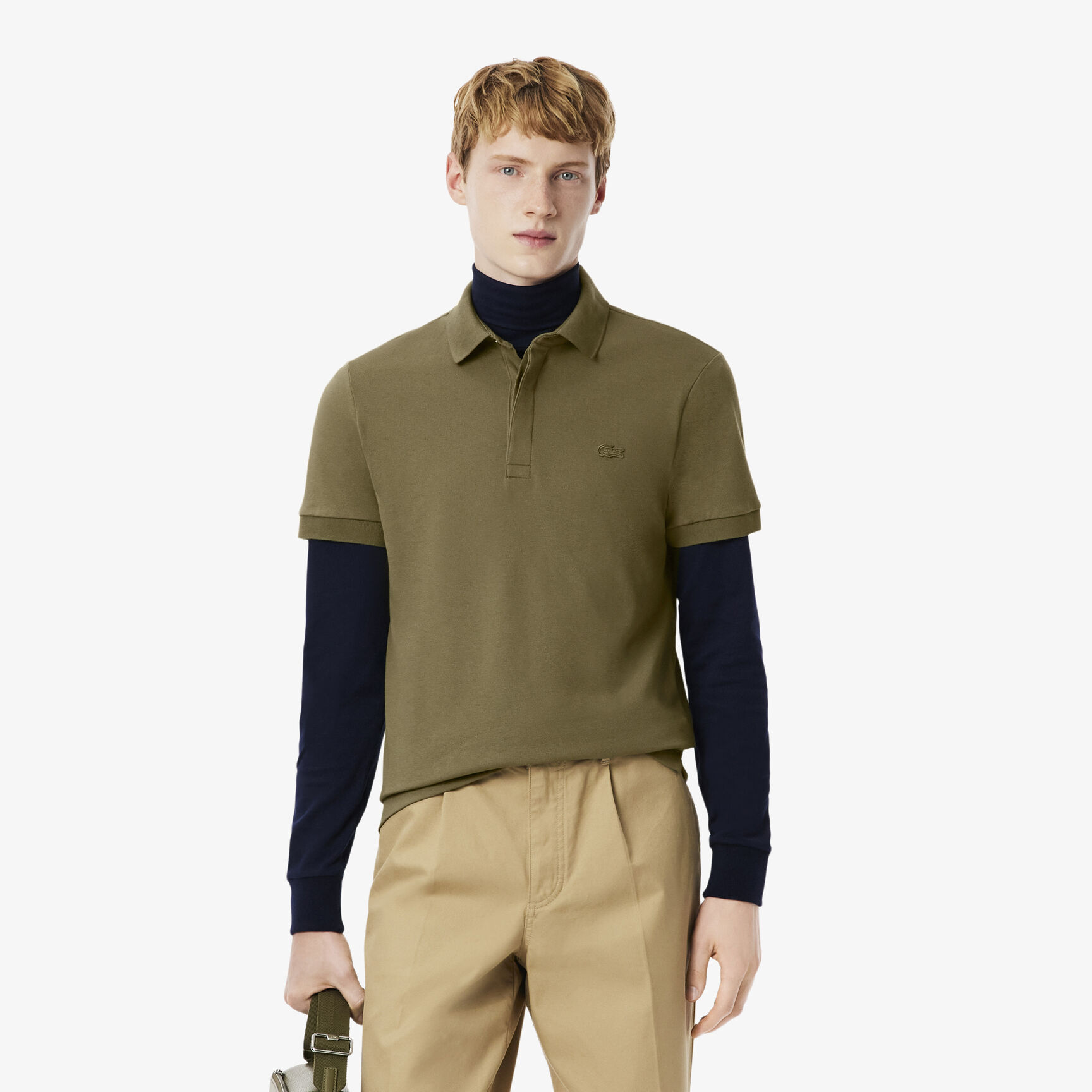 قميص بولو بيكيه باريسي بقصة عادية قميص بولو بيكيه باريسي بقصة عادية