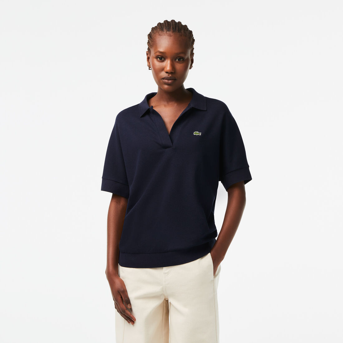 Women's Lacoste Flowy Pique Polo Shirt