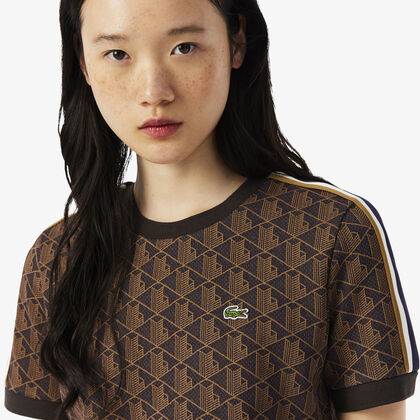 Slim Fit Monogram Jacquard T-shirt