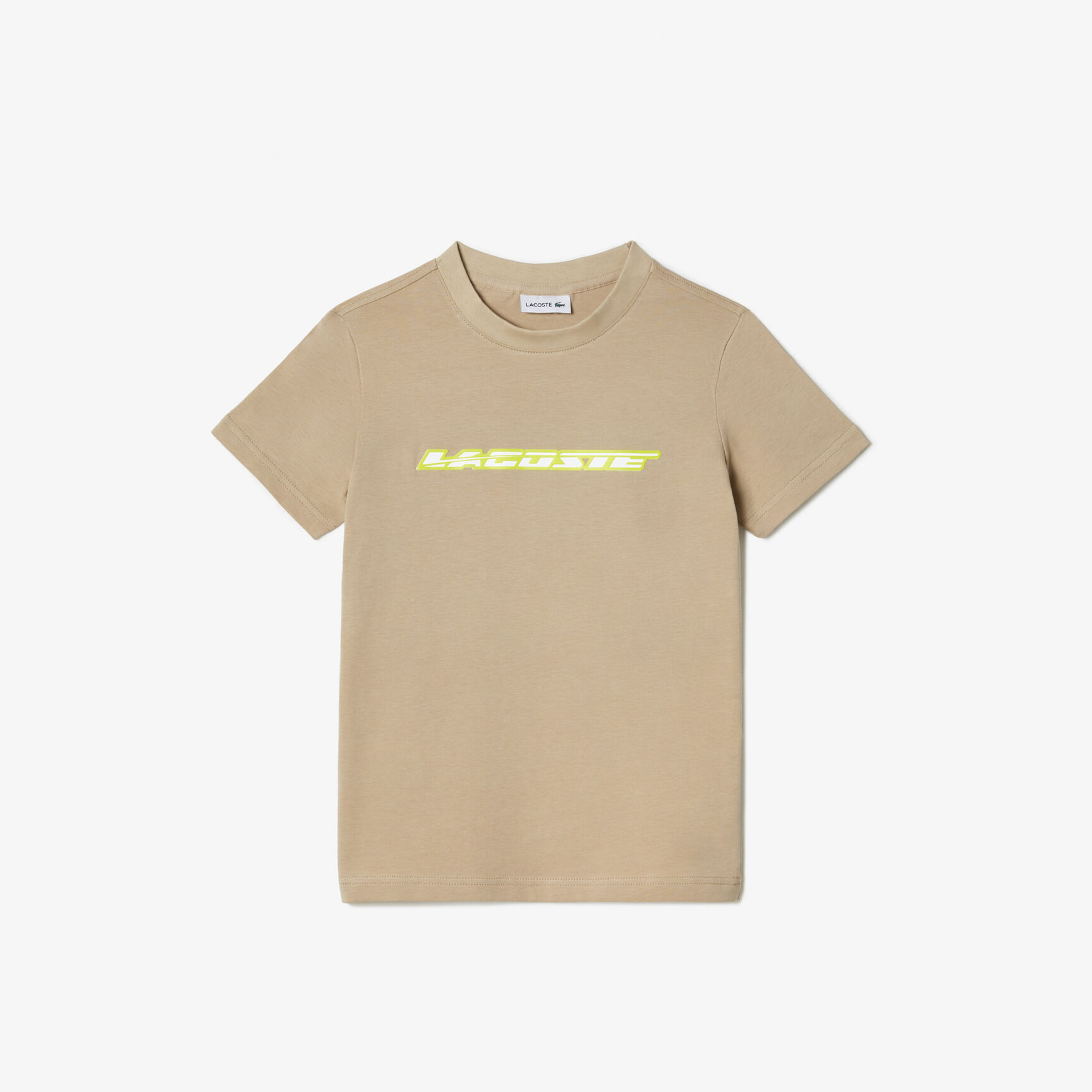 تيشيرت لاكوست بطبعة محددة بلون مغاير قطن جيرسيه للأطفال تيشيرت لاكوست بطبعة محددة بلون مغاير قطن جيرسيه للأطفال