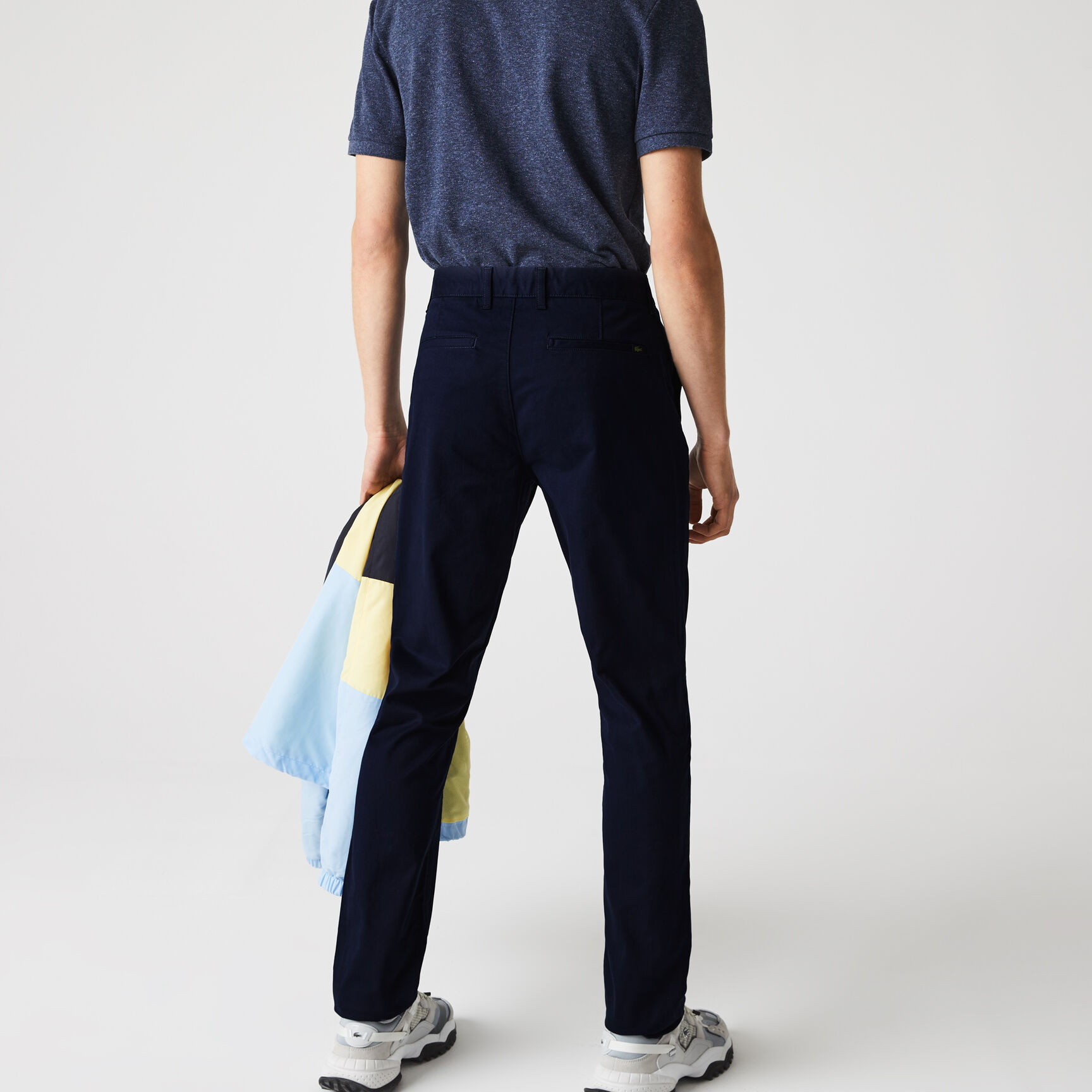 بنطال التشينو من الجبردين المرن بقصة ضيقة للرجال بنطال التشينو من الجبردين المرن بقصة ضيقة للرجال