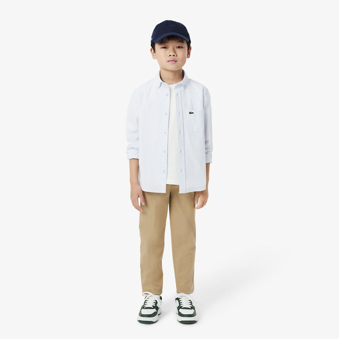 Boys' Lacoste Stretch Cotton Gabardine Chinos