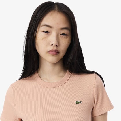 Slim Fit Ribbed Cotton T-shirt Slim Fit Ribbed Cotton T-shirt