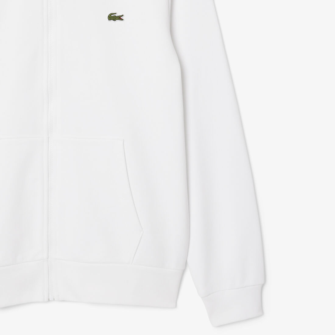 Classic Fit Zipped Fleece Sweatshirt Classic Fit Zipped Fleece Sweatshirt