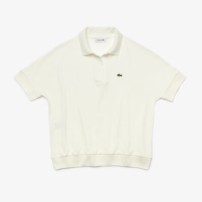 Women's Lacoste Loose Fit Flowy Piqué Polo Shirt
